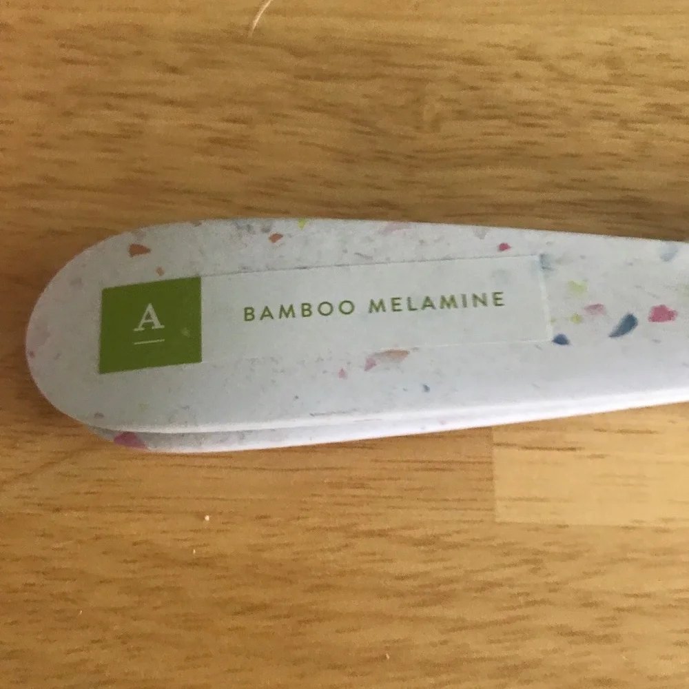 BRAND NEW ANTHROPOLOGIE BAMBOO MELAMINE SERVING SET